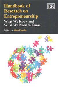 Handbook of Research on Entrepreneurship