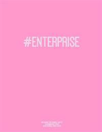 Notebook for Cornell Notes, 120 Numbered Pages, #Enterprise, Pink Cover: For Taking Cornell Notes, Personal Index, 8.5