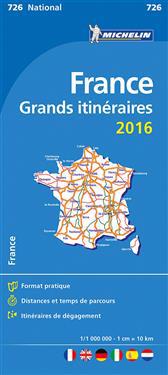 France Route Planning 2016 National Map 726