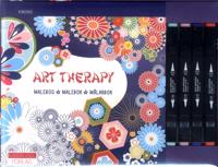 Art Therapy Målarbok : KIMONO + 4 färgpennor