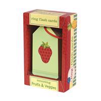 Counting Fruits & Veggies Ring Flash Cards