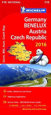 Germany, Benelux, Austria, Czech Republic 2016 National Map 719