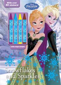 Disney Frozen Snowflakes and Sparkles: With Crayon Keeper!