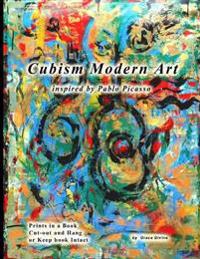 Cubism Modern Art Inspired by Pablo Picasso: Prints in a Book Cut-Out and Hang or Keep Book Intact
