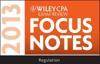 Wiley CPA Examination Review 2013 Focus Notes