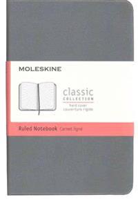 Moleskine Classic Ruled Notebook Pocket Hard Cover Slate Grey