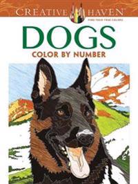 Dogs Color by Number Adult Coloring Book