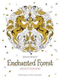 Enchanted Forest Artist's Edition: A Pull-Out and Frame Colouring Book