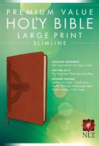 Premium Value Slimline Bible-NLT-Large Print Cross