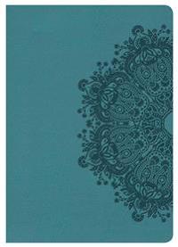 KJV Large Print Compact Reference Bible, Teal Leathertouch