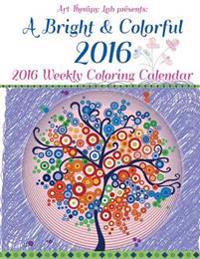 A Bright and Colorful 2016 Coloring Calendar