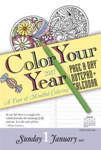 Color Your Year Notepad + 2017 Calendar
