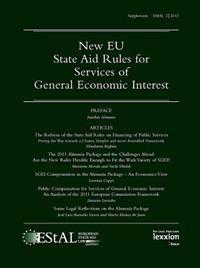 New Eu State Aid Rules for Services of General Economic Interest