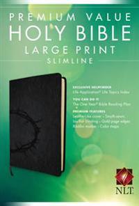 Premium Value Slimline Bible-NLT-Large Print Crown