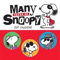 Peanuts 2017 Mini Wall Calendar: Many Faces of Snoopy