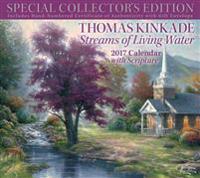 Thomas Kinkade Special Collector's Edition with Scripture 2017 Deluxe Wall Calen