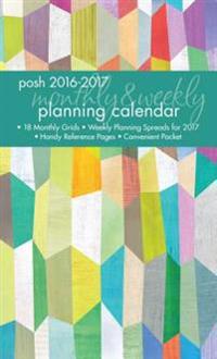 Posh: Trapezoid Love 2016-2017 Monthly/Weekly Planning Calendar