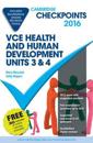 Cambridge Checkpoints VCE Health and Human Development Units 3 and 4 2016 and Quiz Me More