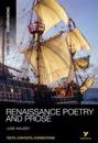 York Notes Companions: Renaissance Poetry and Prose