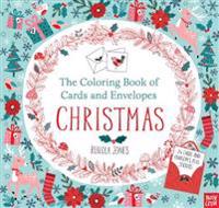 The Coloring Book of Cards and Envelopes: Christmas