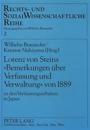 Lorenz Von Steins «Bemerkungen Ueber Verfassung Und Verwaltung» Von 1889