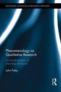 Phenomenology As Qualitative Research