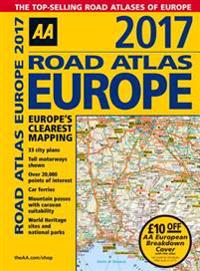AA 2017 Road Atlas Europe