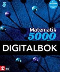 Matematik 5000 Kurs 5 Blå Lärobok, 2:a uppl Interaktiv