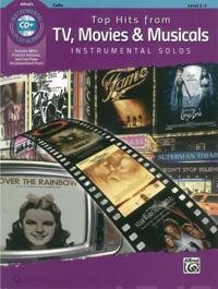 Top Hits from TV, Movies & Musicals Instrumental Solos for Strings: Cello, Book & CD