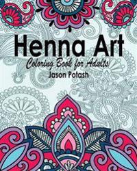 Henna Art Coloring Book for Adults