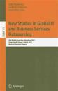 New Studies in Global IT and Business Services Outsourcing
