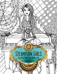 Steampunk Girls Coloring Book for Grown-Ups 1