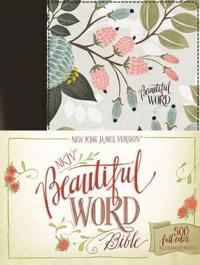 NKJV, Beautiful Word Bible, Cloth over Board, Multi-color Floral, Red Letter Edition