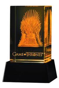 Game of Thrones: 3-D Crystal Iron Throne with Illumination Base