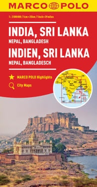 MARCO POLO Kontinentalkarte Indien, Sri Lanka 1:2 500 000