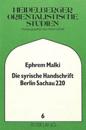 Die Syrische Handschrift Berlin Sachau 220