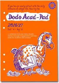Dodo Acad-Pad 2016 - 2017 Filofax-Compatible A5 Organiser Diary Refill, Mid Year / Academic Year, Week to View