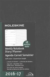 Moleskine 2016-2017 Weekly Notebook, 18m, Pocket, Black