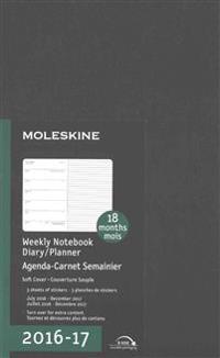 Moleskine 2016-2017 Weekly Notebook Diary / Planner, Large, Black