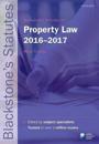 Blackstone's Statutes on Property Law 2016-2017