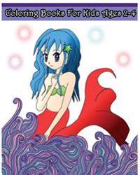 Coloring Books for Kids Ages 2-4: Mermaid Coloring Books for Kids