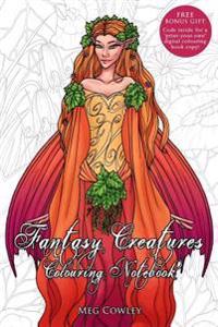 Fantasy Creatures Colouring Notebook: (Small) Creative Art Therapy for Adults