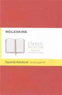 Moleskine Classic Notebook, Pocket, Squared, Coral Orange