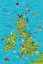 Children’s Wall Map of the United Kingdom and Ireland