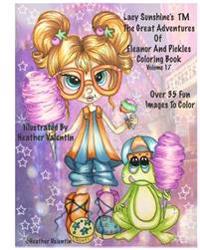 Lacy Sunshine's the Great Adventures of Eleanor and Pickles Coloring Book Vol.17: Whimsical Big Eyes Art Froggy Fun Coloring Book for Adults and Child