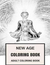 New Age Coloring Book: Reiki Inspired Guided Meditation and Zen Adult Coloring Book