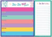 Dodo Daily to Do List Notepad (A4) Bright