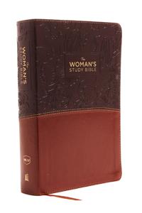 The NKJV, Woman's Study Bible, Fully Revised, Imitation Leather, Brown/Burgundy, Full-Color, Indexed: Receiving God's Truth for Balance, Hope, and Tra