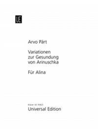 Variationen zur Gesundung von Arinuschka; Fur Alina
