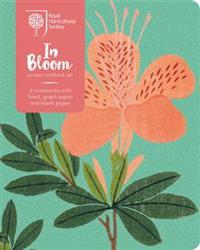 Royal Horticultural Society in Bloom Pocket Notebook Set